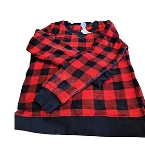 Wondershop Red and Black Checkered Pullover Top, Thick and Warm, Women M
